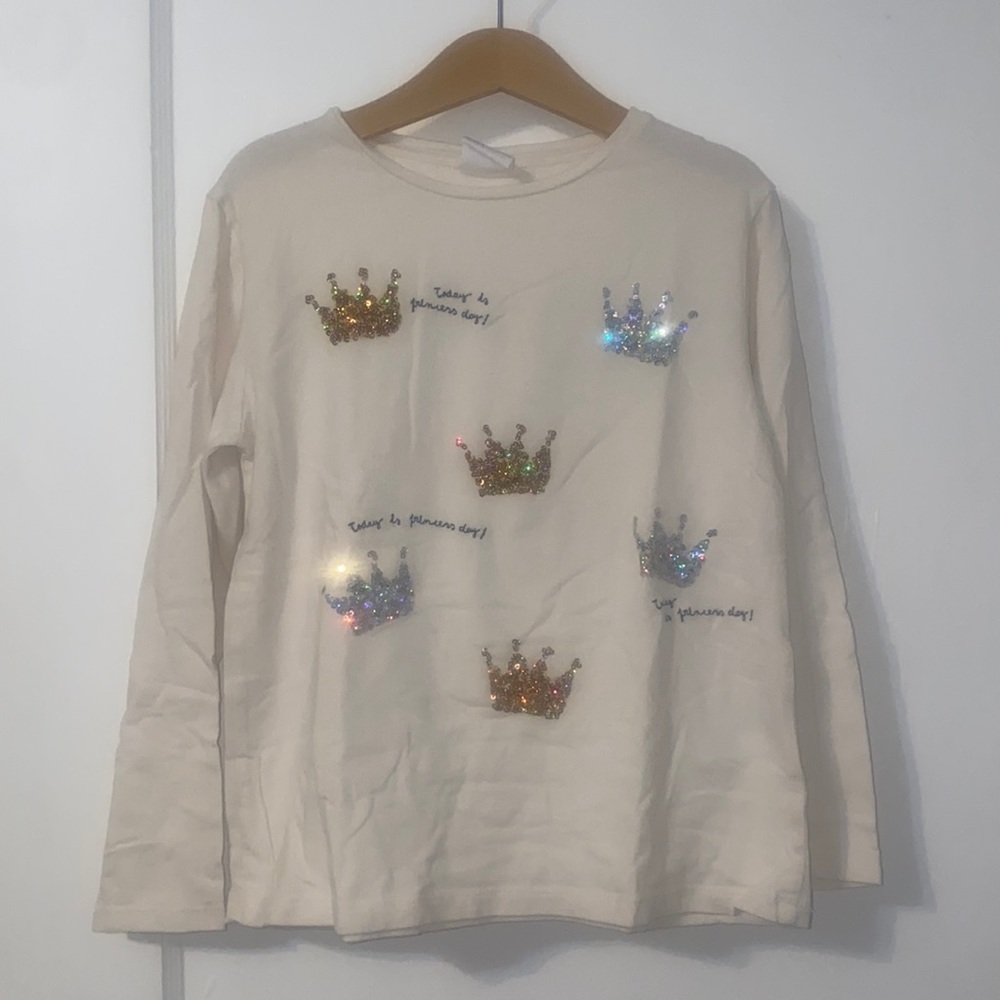 Zara long sleeve shirt size 9